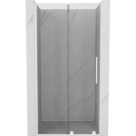 Mexen Velar Schiebetürdusche 110 cm, transparent, weiß - 871-110-000-01-20