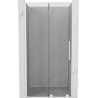 Mexen Velar dušiuksed liuglevad 110 cm, läbipaistev, valge - 871-110-000-01-20