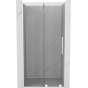 Mexen Velar schuifbare douchedeur 120 cm, transparant, wit - 871-120-000-01-20