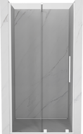 Mexen Velar puertas de ducha correderas 120 cm, transparentes, blancas - 871-120-000-01-20