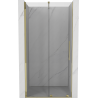 Mexen Velar drzwi prysznicowe rozsuwane 90 cm, transparent, złote - 871-090-000-01-50