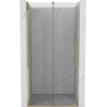 Mexen Velar ausziehbare Duschtür 100 cm, transparent, Gold - 871-100-000-01-50