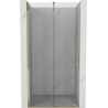 Mexen Velar schuifbare douchedeur 100 cm, transparant, goud - 871-100-000-01-50