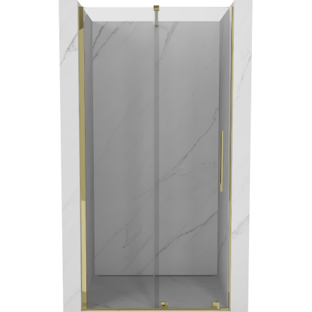 Mexen Velar drzwi prysznicowe rozsuwane 110 cm, transparent, złote - 871-110-000-01-50