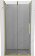 Mexen Velar sliding shower door 100 cm, transparent, brushed gold - 871-100-000-01-55