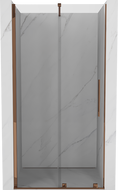 Mexen Velar klizna vrata na klizanje 90 cm, prozirna, ružičasto zlato - 871-090-000-01-60