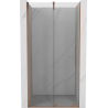 Mexen Velar lükanduksed dušile, 90 cm, läbipaistev, harjatud vask - 871-090-000-01-65