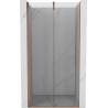 Mexen Velar drzwi prysznicowe rozsuwane 110 cm, transparent, miedź szczotkowana - 871-110-000-01-65