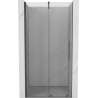 Mexen Velar schuifdouchedeur 90 cm, transparant, geborsteld geweergrijs - 871-090-000-01-66