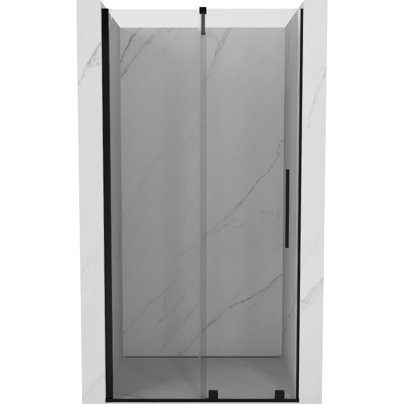Mexen Velar Schiebeduschtür 100 cm, transparent, schwarz - 871-100-000-01-70