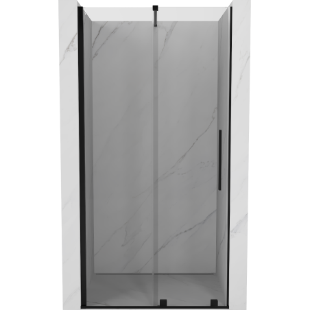 Mexen Velar drzwi prysznicowe rozsuwane 110 cm, transparent, czarne - 871-110-000-01-70