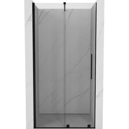 Mexen Velar schuifduschendier 110 cm, transparent, schwaarz - 871-110-000-01-70