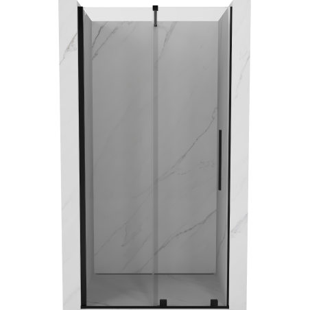 Mexen Velar sliding shower door 110 cm, transparent, black - 871-110-000-01-70