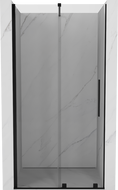 Mexen Velar skjutbara duschdörrar 110 cm, transparent, svart - 871-110-000-01-70