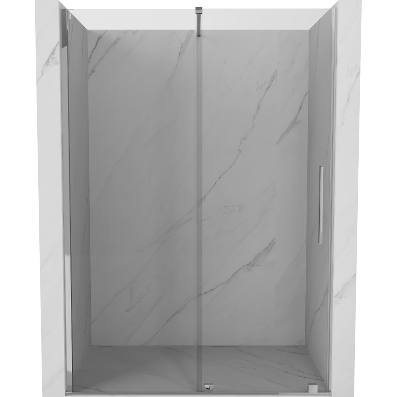Mexen Velar sliding shower doors 130 cm, transparent, chrome - 871-130-000-01-01