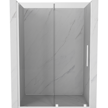 Mexen Velar Schiebeduschtüren 140 cm, transparent, weiß - 871-140-000-01-20