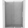 Mexen Velar schuifbare douchedeur 140 cm, transparant, wit - 871-140-000-01-20