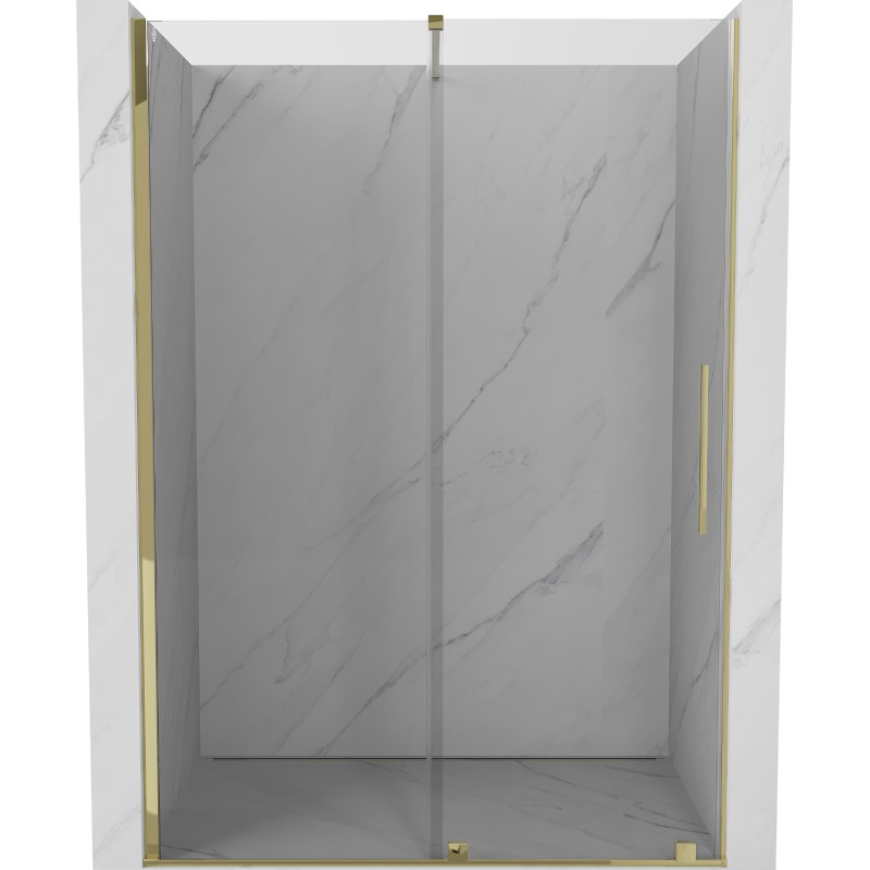 Mexen Velar lükand dušiuks 130 cm, läbipaistev, kuldne - 871-130-000-01-50