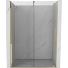 Mexen Velar drzwi prysznicowe rozsuwane 150 cm, transparent, złote - 871-150-000-01-50