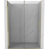 Mexen Velar 160 cm Sliding Shower Door, Transparent, Gold - 871-160-000-01-50