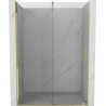 Mexen Velar drzwi prysznicowe rozsuwane 160 cm, transparent, złote - 871-160-000-01-50