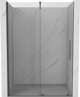Mexen Velar sliding shower doors 130 cm, transparent, brushed gun gray - 871-130-000-01-66