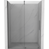 Mexen Velar Schiebeduschtür 150 cm, transparent, gebürstetes Gun Gray - 871-150-000-01-66