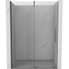Mexen Velar drzwi prysznicowe rozsuwane 160 cm, transparent, gun gray szczotkowany - 871-160-000-01-66