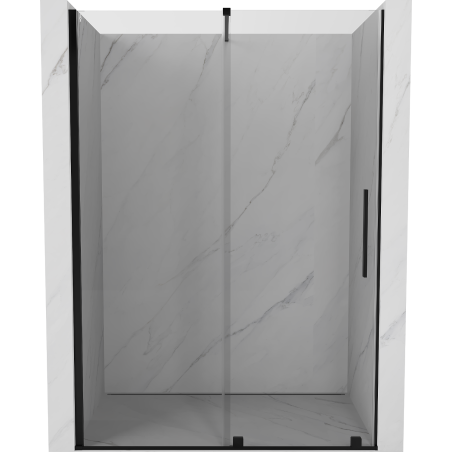 Mexen Velar puerta de ducha corredera 140 cm, transparente, negra - 871-140-000-01-70