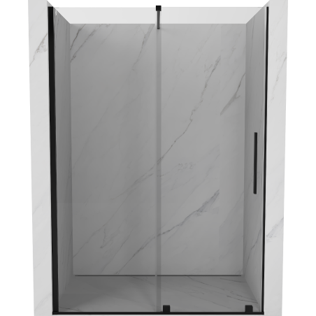 Mexen Velar drzwi prysznicowe rozsuwane 150 cm, transparent, czarne - 871-150-000-01-70