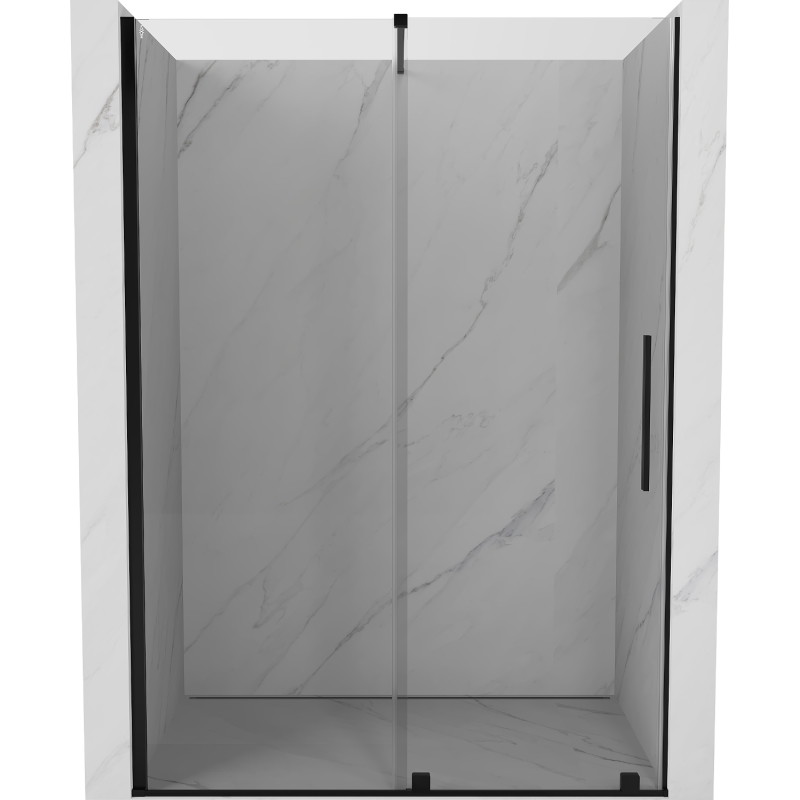 Mexen Velar porte de douche coulissante 160 cm, transparente, noire - 871-160-000-01-70