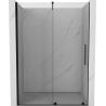 Mexen Velar puertas de ducha correderas 160 cm, transparentes, negras - 871-160-000-01-70