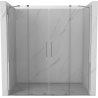 Mexen Velar Duo drzwi prysznicowe rozsuwane 180 cm, transparent, chrom - 871-180-000-02-01