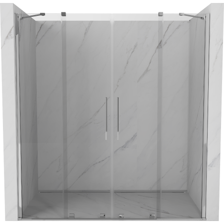 Mexen Velar Duo Duschschiebetür 200 cm, transparent, chrom - 871-200-000-02-01