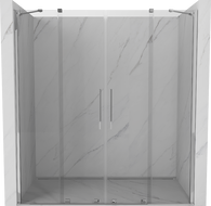 Mexen Velar Klizna vrata za tuš Duo 200 cm, prozirna, krom - 871-200-000-02-01