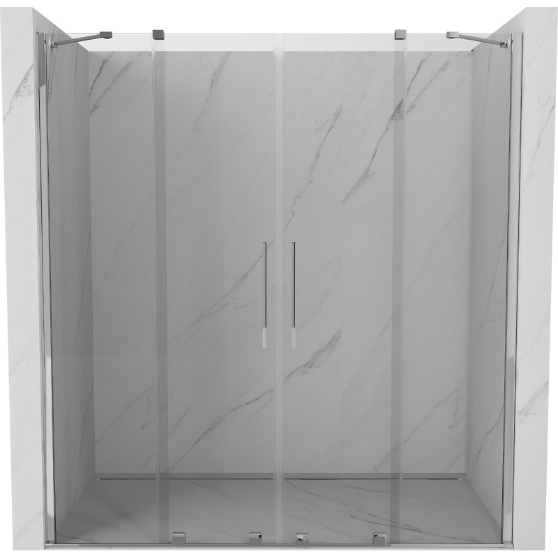 Mexen Velar Duo Sliding Shower Doors 170 cm, Transparent, Chrome - 871-170-000-02-01