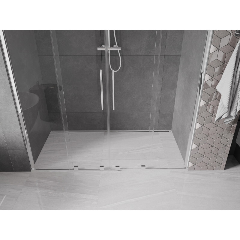 Mexen Velar Duo Sliding Shower Doors 170 cm, Transparent, Chrome - 871-170-000-02-01