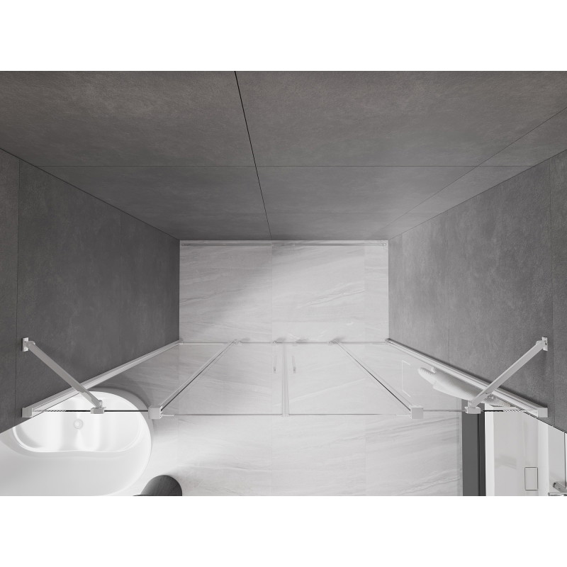 Mexen Velar Duo Sliding Shower Doors 170 cm, Transparent, Chrome - 871-170-000-02-01
