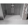 Mexen Velar Duo drzwi prysznicowe rozsuwane 170 cm, transparent, białe - 871-170-000-02-20