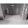 Mexen Velar Duo drzwi prysznicowe rozsuwane 170 cm, transparent, białe - 871-170-000-02-20