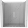 Mexen Velar Duo porte de douche coulissantes 180 cm, transparentes, blanches - 871-180-000-02-20