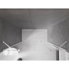 Mexen Velar Ντουέτα συρόμενες πόρτες ντουζιέρας 180 cm, διάφανες, λευκές