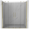 Mexen Velar Duo Sliding Shower Doors 170 cm, Transparent, Gold - 871-170-000-02-50