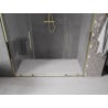 Mexen Velar Duo drzwi prysznicowe rozsuwane 200 cm, transparent, złote - 871-200-000-02-50