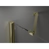 Mexen Velar Duo schuifbare douchedeur 200 cm, transparant, goud - 871-200-000-02-50