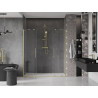 Mexen Velar Duo drzwi prysznicowe rozsuwane 180 cm, transparent, złote szczotkowane - 871-180-000-02-55