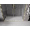 Mexen Velar Duo drzwi prysznicowe rozsuwane 200 cm, transparent, złote szczotkowane - 871-200-000-02-55