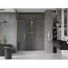Mexen Velar Duo drzwi prysznicowe rozsuwane 200 cm, transparent, złote szczotkowane - 871-200-000-02-55