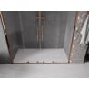 Mexen Velar Duo drzwi prysznicowe rozsuwane 170 cm, transparent, różowe złoto - 871-170-000-02-60