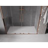 Mexen Velar Duo drzwi prysznicowe rozsuwane 180 cm, transparent, różowe złoto - 871-180-000-02-60